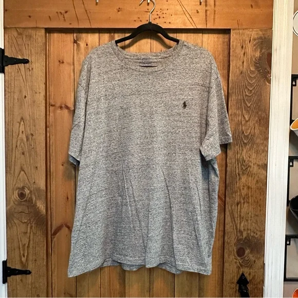 Polo Ralph Lauren heathered gray tshirt. EUC Size 1X Big - Picture 1 of 4